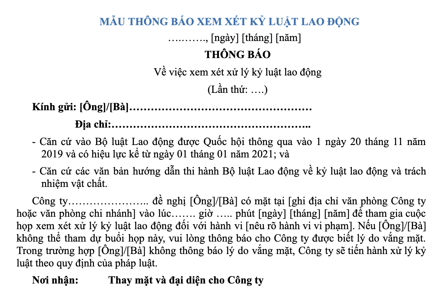 mau-thong-bao-xem-xet-ky-luat-lao-dong-sa-thai